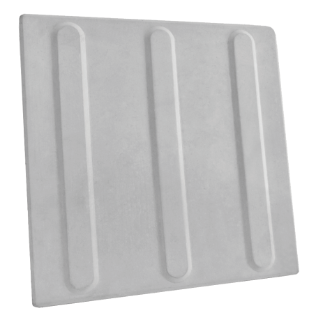 Piso Tátil Direcional 25x25 cm - 2,5cm Espessura